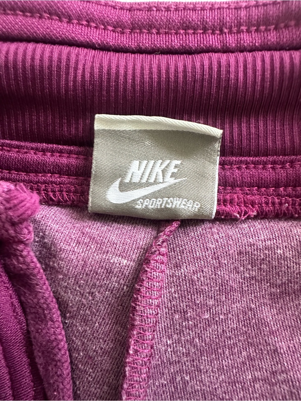 Nike Plus-Size Wide-Leg Sweatpants in Plum - Picture 7 of 9